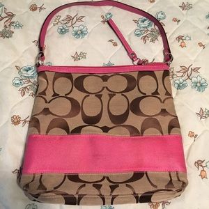 Coach Signature Stripe Bag